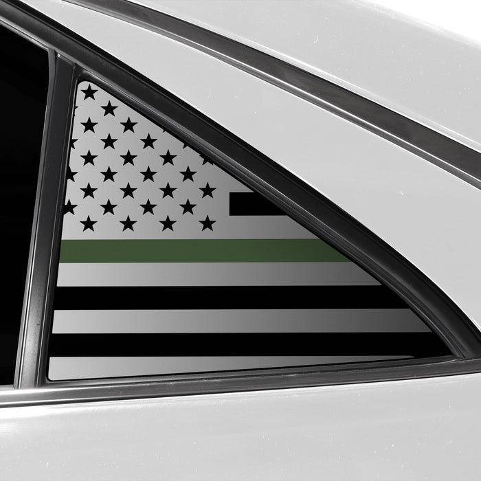 Quarter Window American Flag Vinyl Decal Stickers Fits Toyota Camry 2015 - 2017 - Bogar Tech Designs