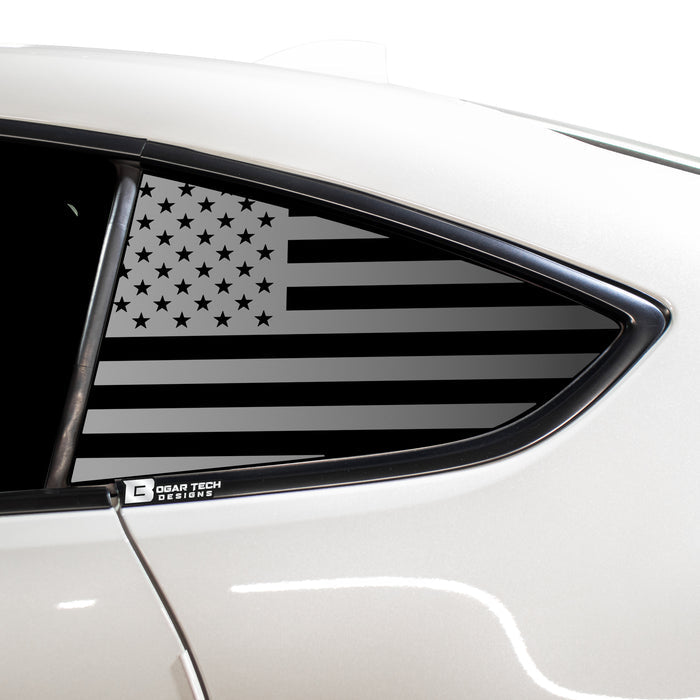 American Flag Rear Side Quarter Window Precut Decal Stickers Fits Toyota GR86 2022 - 2025 - Bogar Tech Designs