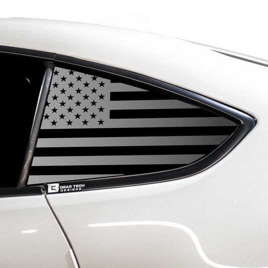 American Flag Rear Side Quarter Window Precut Decal Stickers Fits Toyota GR86 2022 - 2025 - Bogar Tech Designs