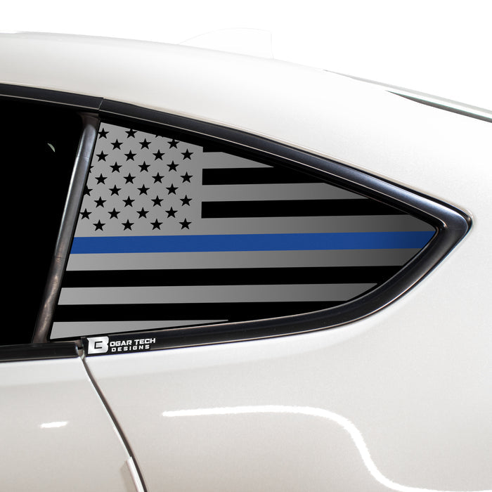 American Flag Rear Side Quarter Window Precut Decal Stickers Fits Toyota GR86 2022 - 2025 - Bogar Tech Designs