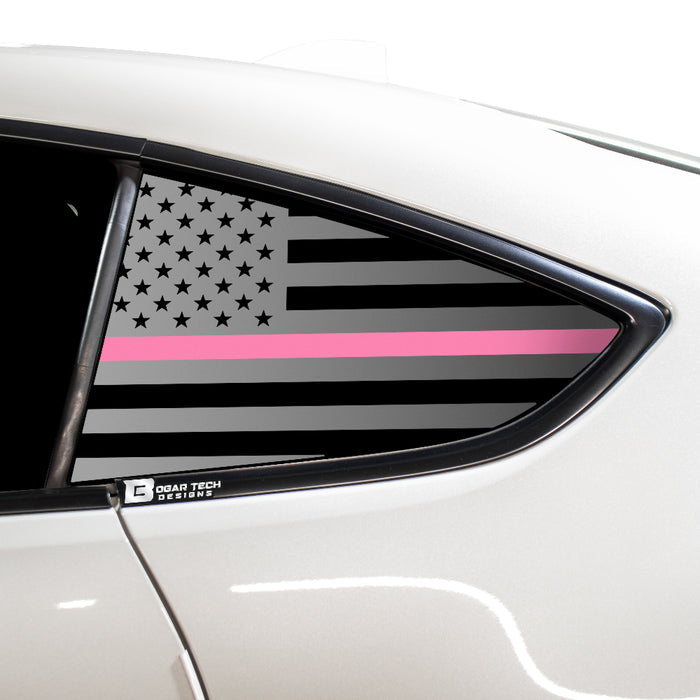 American Flag Rear Side Quarter Window Precut Decal Stickers Fits Toyota GR86 2022 - 2025 - Bogar Tech Designs