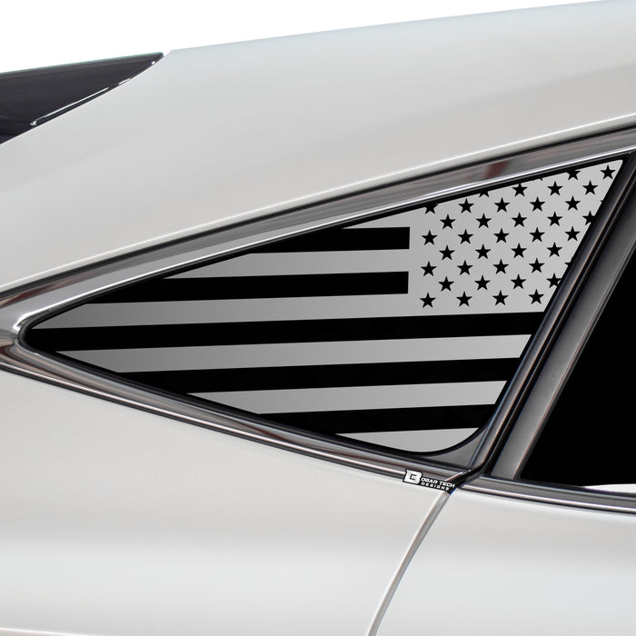 Quarter Window American Flag Vinyl Decal Stickers Fits Toyota Venza 2020 - 2023 - Bogar Tech Designs
