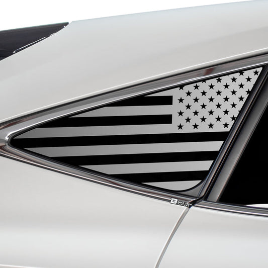 Quarter Window American Flag Vinyl Decal Stickers Fits Toyota Venza 2020 - 2023 - Bogar Tech Designs
