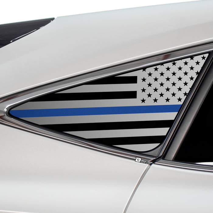 Quarter Window American Flag Vinyl Decal Stickers Fits Toyota Venza 2020 - 2023 - Bogar Tech Designs