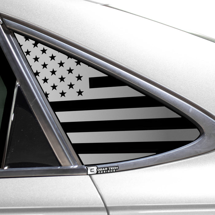 Quarter Window American Flag Vinyl Decal Stickers Fits Volkswagen Passat 2020 - 2022 - Bogar Tech Designs