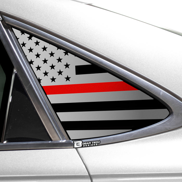 Quarter Window American Flag Vinyl Decal Stickers Fits Volkswagen Passat 2020 - 2022 - Bogar Tech Designs