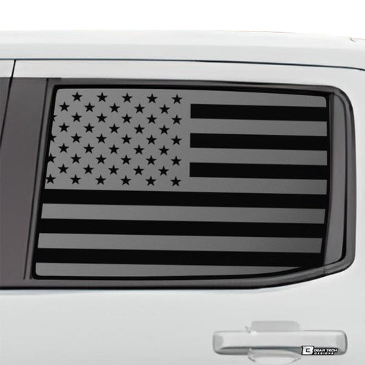 American Flag Rear Side Window Vinyl Decal Stickers Fits Ford Maverick 2022 - 2025 - Bogar Tech Designs