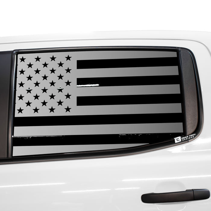 American Flag Rear Side Window Vinyl Decal Stickers Fits Ford Ranger 2019 - 2025 - Bogar Tech Designs