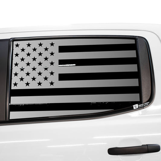American Flag Rear Side Window Vinyl Decal Stickers Fits Ford Ranger 2019 - 2025 - Bogar Tech Designs