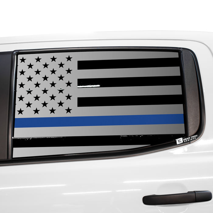 American Flag Rear Side Window Vinyl Decal Stickers Fits Ford Ranger 2019 - 2025 - Bogar Tech Designs