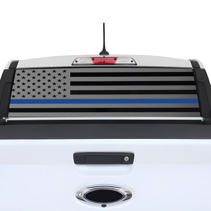 American Flag Rear Window Windshield Vinyl Decal Stickers Fits Ford Maverick 2022 - 2025 - Bogar Tech Designs