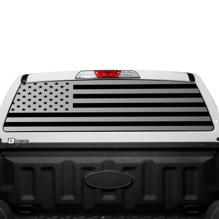 American Flag Rear Window Windshield Vinyl Decal Stickers Fits Ford Ranger 2019 - 2025 - Bogar Tech Designs