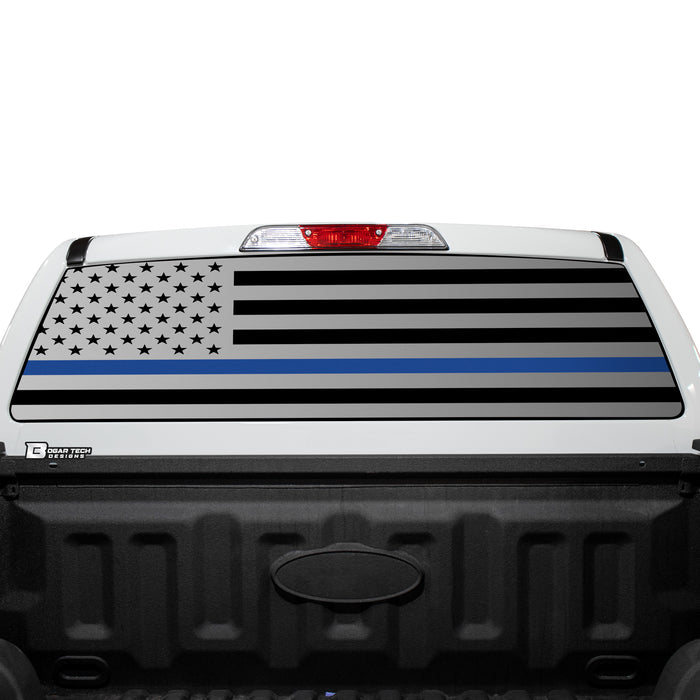 American Flag Rear Window Windshield Vinyl Decal Stickers Fits Ford Ranger 2019 - 2025 - Bogar Tech Designs