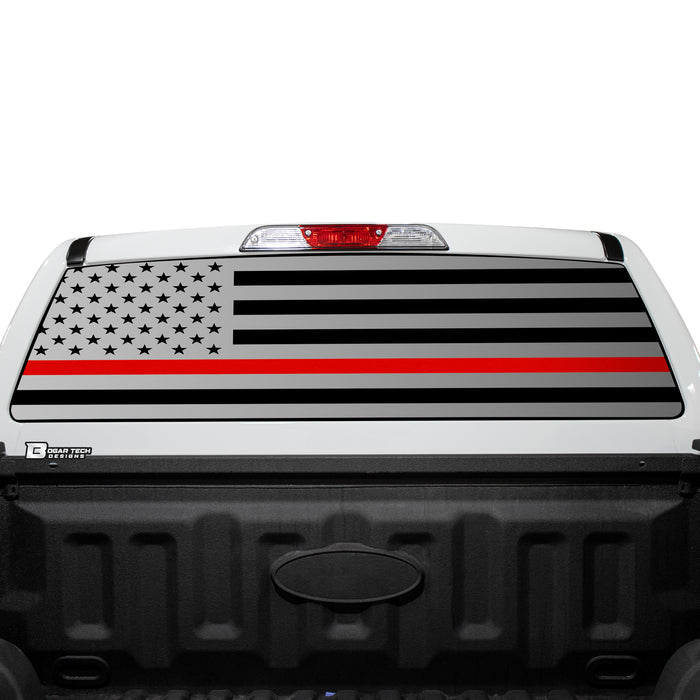 American Flag Rear Window Windshield Vinyl Decal Stickers Fits Ford Ranger 2019 - 2025 - Bogar Tech Designs