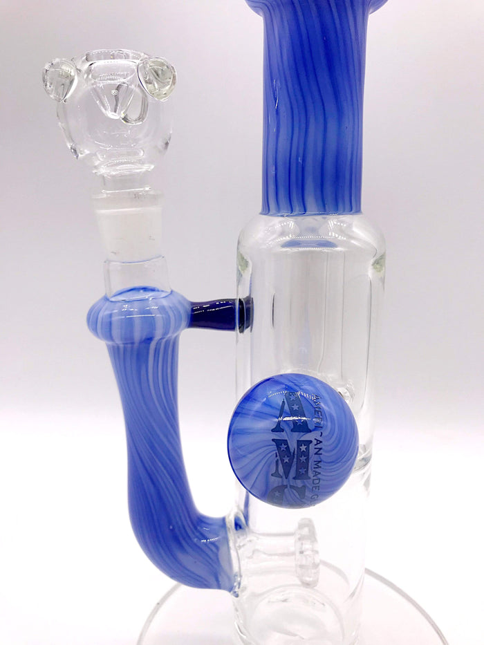 Smoke Station Water Pipe AMG Heady American Two-Chamber Perc Tube