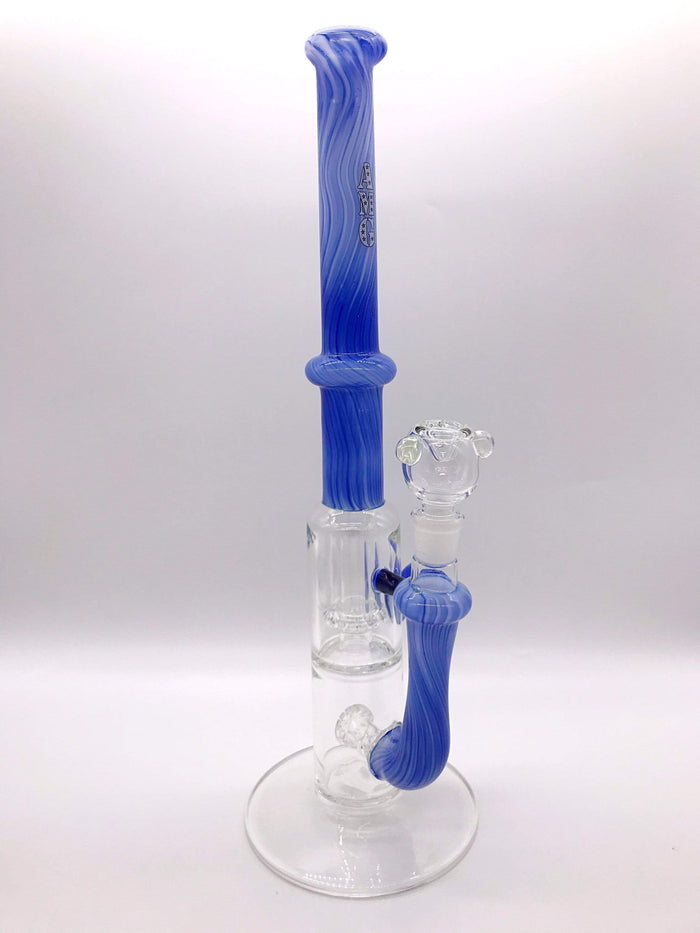 Smoke Station Water Pipe AMG Heady American Two-Chamber Perc Tube