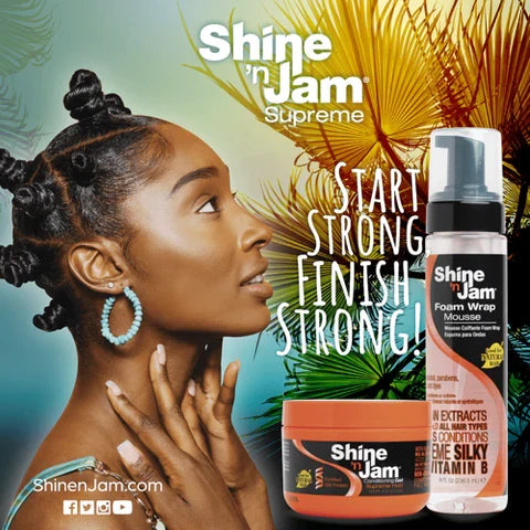 Ampro - Shine 'n Jam Supreme Foam Wrap Mousse (8oz)