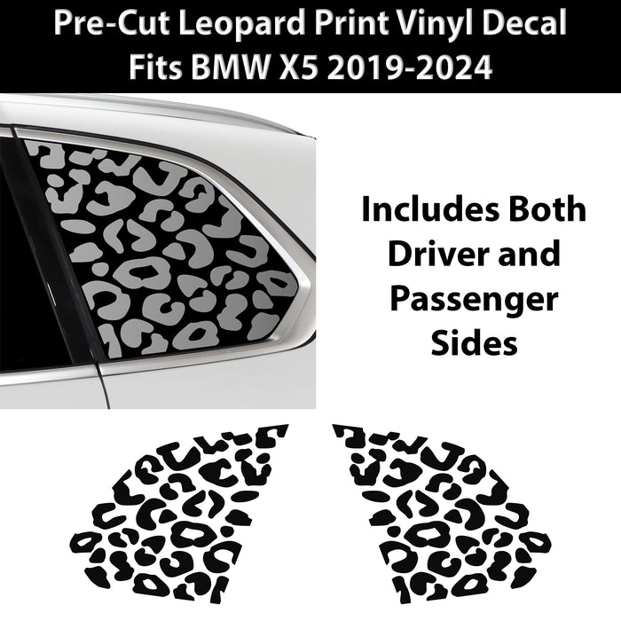 Animal Leopard Cheetah Cow Window Vinyl Decal Stickers Fits BMW X5 2023+ - Bogar Tech Designs