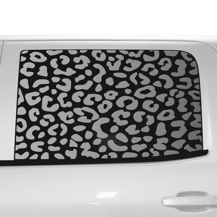 Animal Leopard Cheetah Cow Window Vinyl Decal Stickers Fits Chevy Silverado & GMC Sierra 1500 2014 - 2018 - Bogar Tech Designs