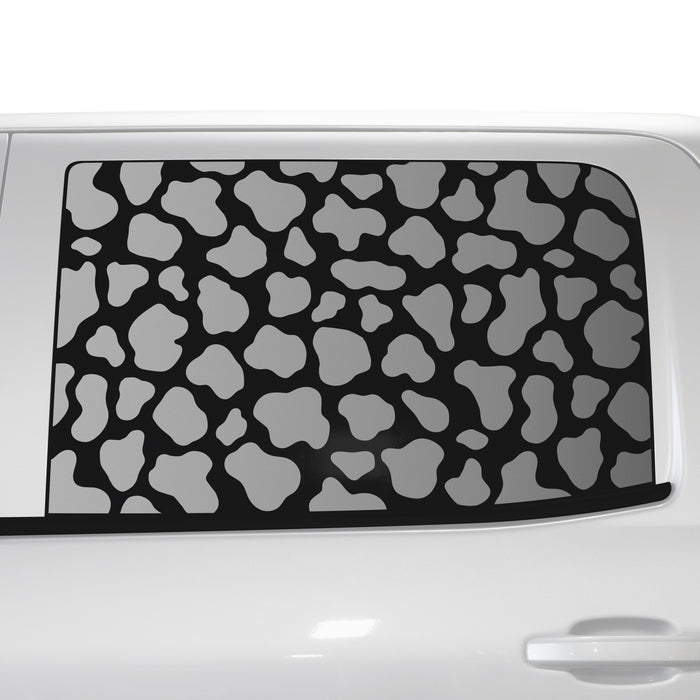 Animal Leopard Cheetah Cow Window Vinyl Decal Stickers Fits Chevy Silverado & GMC Sierra 1500 2014 - 2018 - Bogar Tech Designs