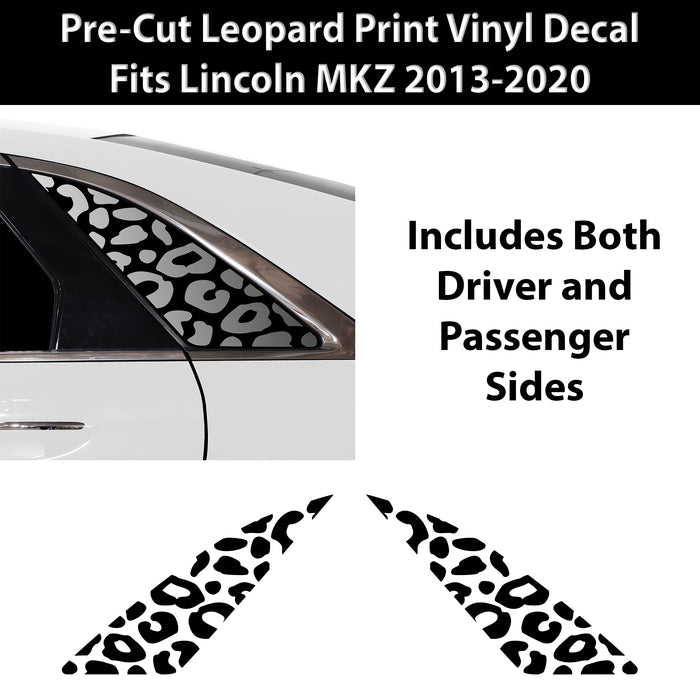 Animal Leopard Cheetah Cow Window Vinyl Decal Stickers Fits Lincoln MKZ 2013 - 2020 - Bogar Tech Designs