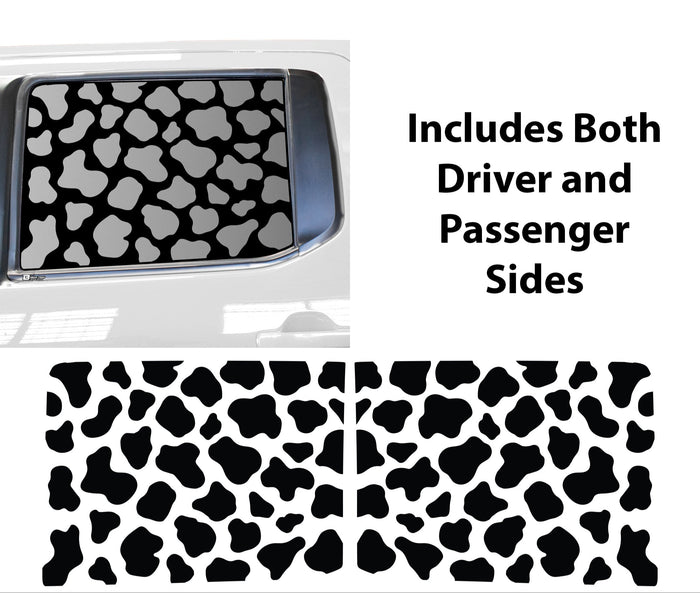Animal Leopard Cheetah Cow Window Vinyl Decal Stickers Fits Nissan Frontier Crew Cab 2022 - 2025 - Bogar Tech Designs