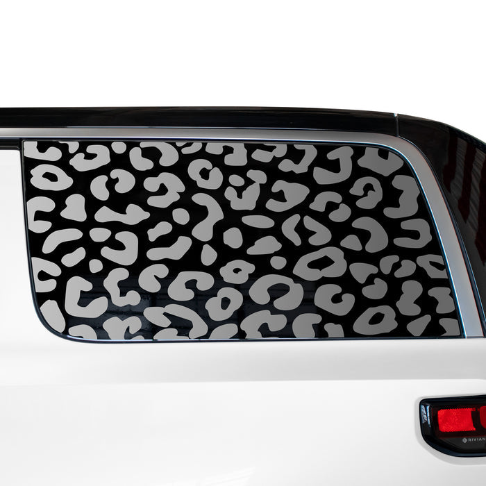 Animal Leopard Cheetah Cow Window Vinyl Decal Stickers Fits Rivian R1S 2022 - 2024 - Bogar Tech Designs