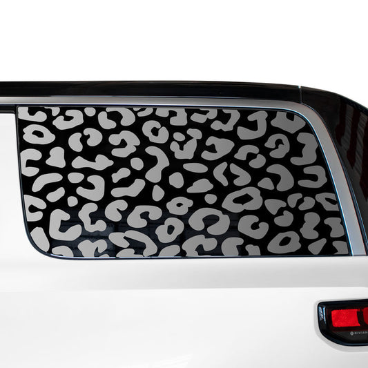 Animal Leopard Cheetah Cow Window Vinyl Decal Stickers Fits Rivian R1S 2022 - 2024 - Bogar Tech Designs