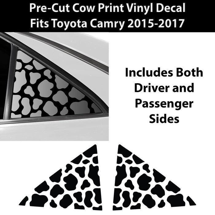 Animal Leopard Cheetah Cow Window Vinyl Decal Stickers Fits Toyota Camry 2015 - 2017 - Bogar Tech Designs