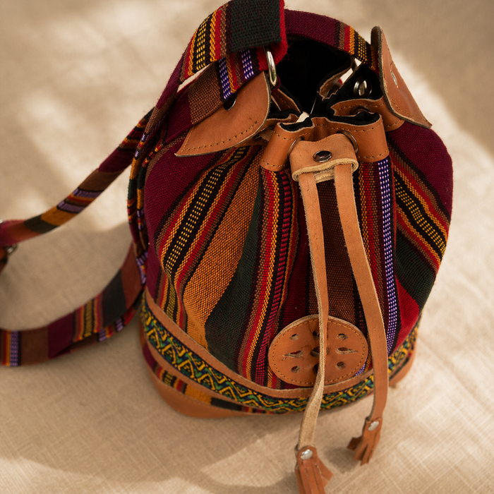 Anita Crossbody Adjustable Strap Boho Upcycled Purse - Guatemala