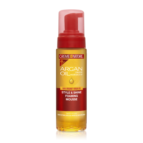 Argan Oil Style & Shine Foaming Mousse 7oz by CREME OF NATURE