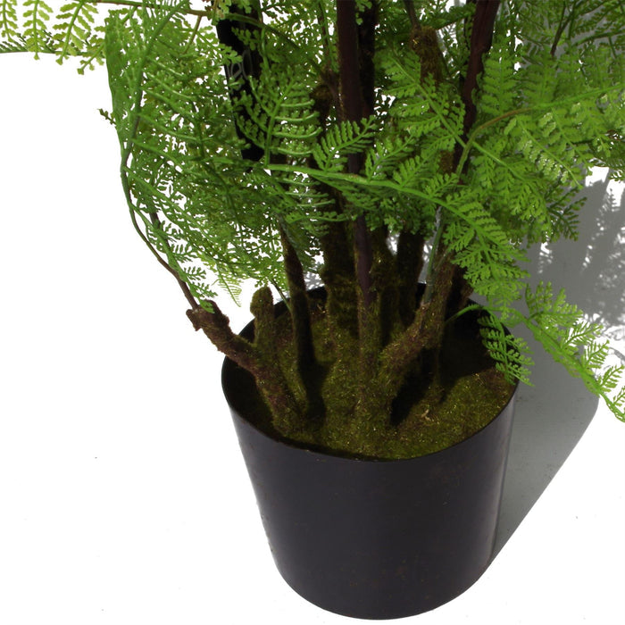 Artificial Natural Look Moss Fern Large Copper Planter 150cm 5ft Realistic Botanik-2
