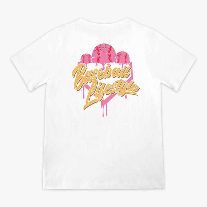 Baseball Lifestyle 101 Youth Ice Cream Tee Apparel Baseball Lifestyle 101 Strawberry Youth Small