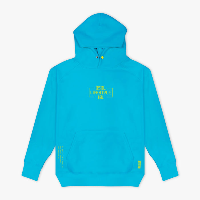 Baseball Lifestyle 101 Youth Off-Field Performance Hoodie Apparel Baseball Lifestyle 101 Highlighter Blue Youth Small