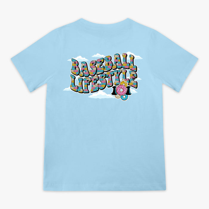 Baseball Lifestyle 101 Youth Sugar Rush Donut Tee Apparel Baseball Lifestyle 101 Carolina Blue Youth Small