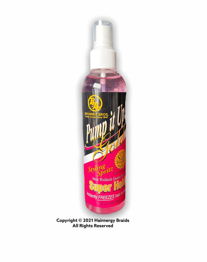 BB Pump it Up! Styling Spritz, Gold Super Hold - 8 oz (1PCS)