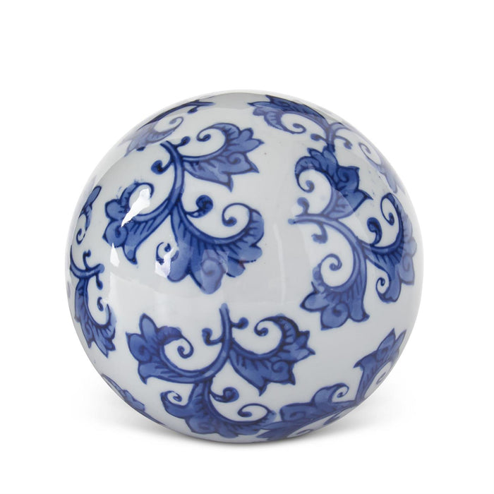 Blue & White Ceramic Chinoiserie Orbs