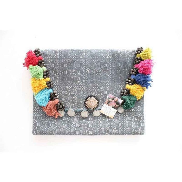 Boho-chic Batik Clutch Bag - Thailand