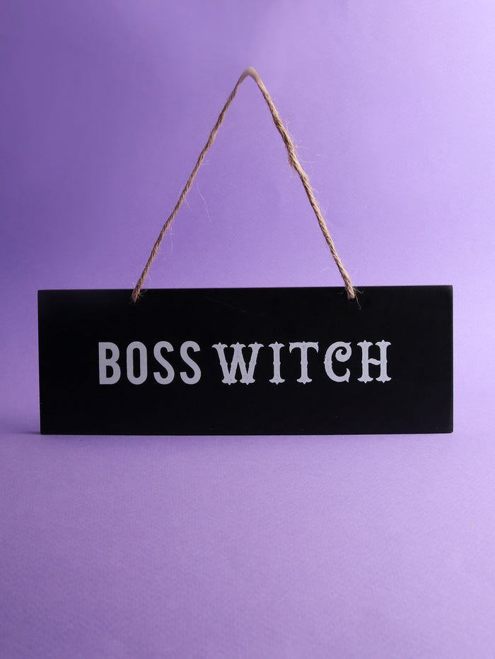 Boss Witch Wall Sign | One Colour-Image 1