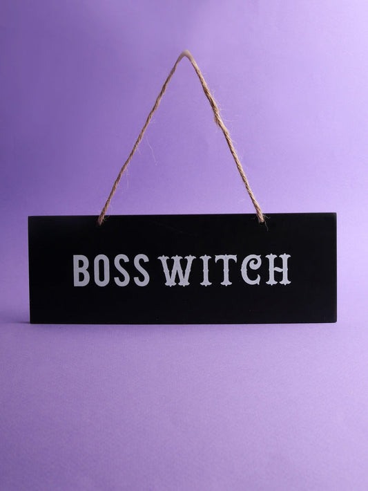 Boss Witch Wall Sign | One Colour-Image 1