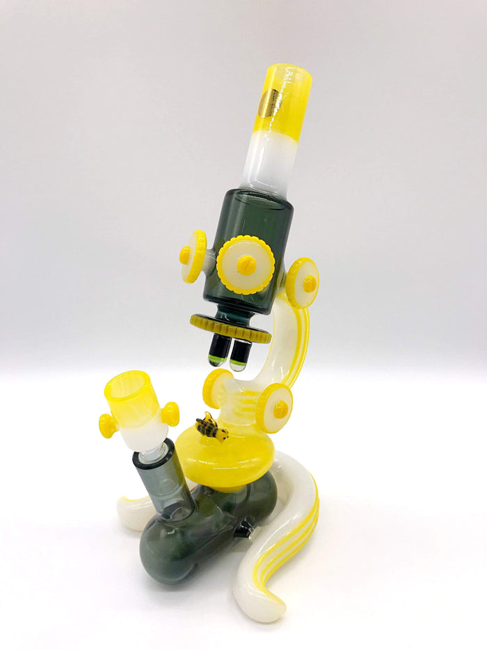 Smoke Station Water Pipe Bougie Glass Heady American Microscope Rig