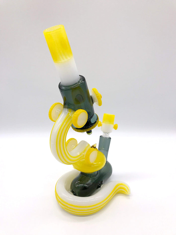 Smoke Station Water Pipe Bougie Glass Heady American Microscope Rig