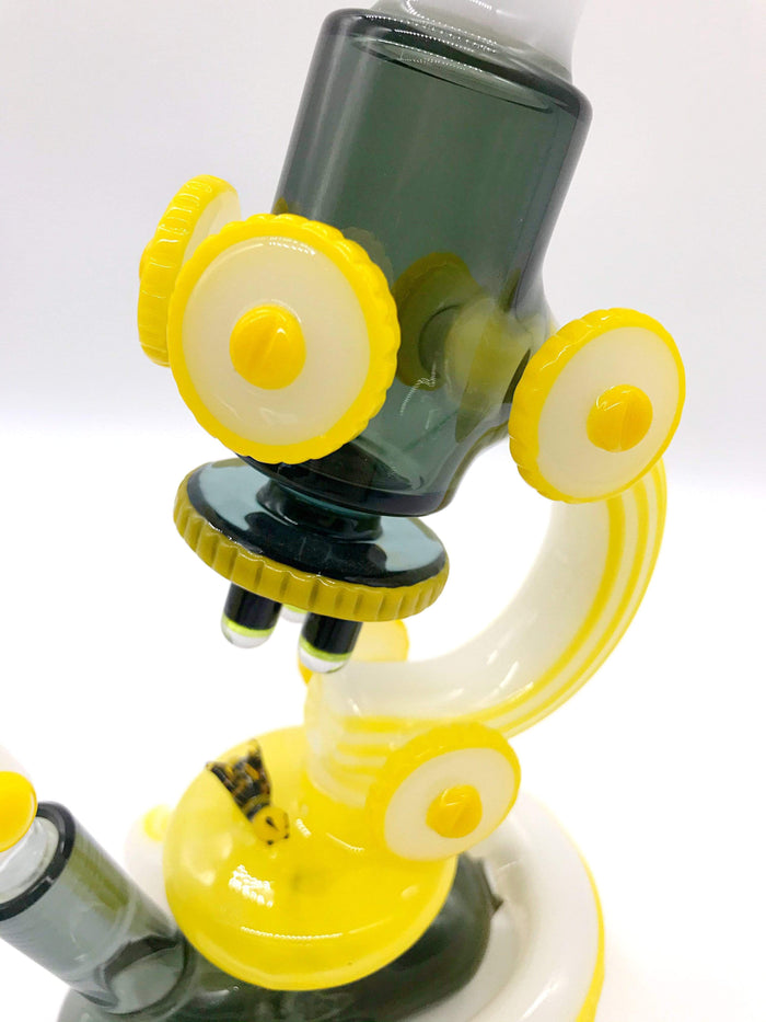 Smoke Station Water Pipe Bougie Glass Heady American Microscope Rig