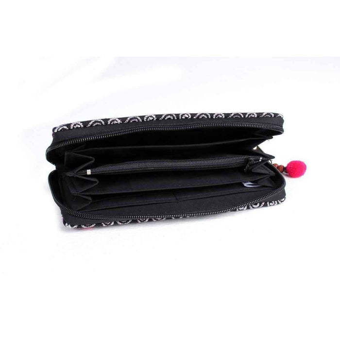 Butterfly Embroidered Wallet - Thailand
