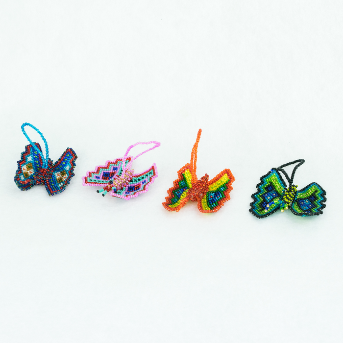 Butterfly Seed Bead Ornament - Guatemala