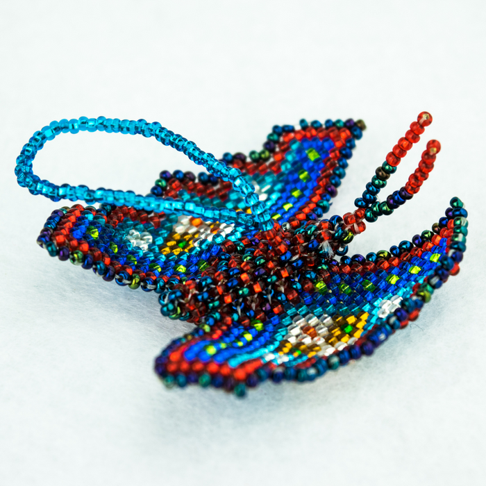 Butterfly Seed Bead Ornament - Guatemala