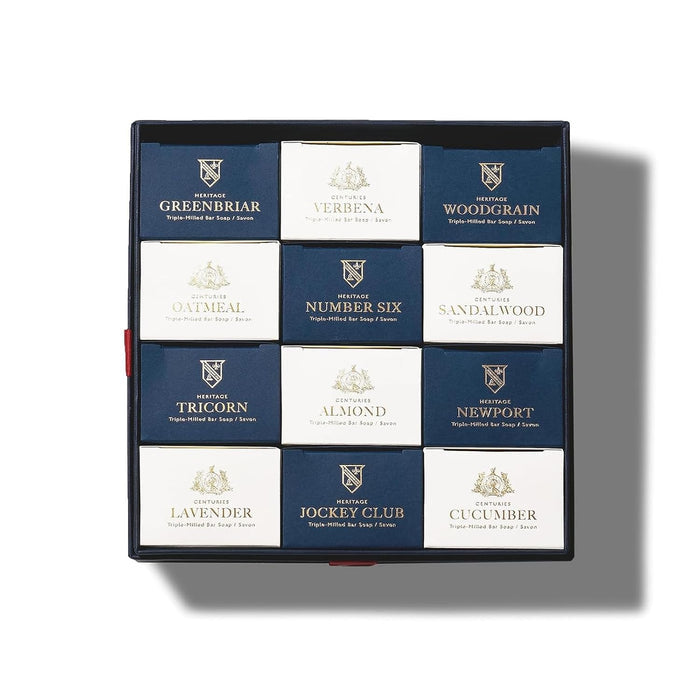 Caswell-Massey Natural Bar Soap for Men & Women Master Collection Year of Soap