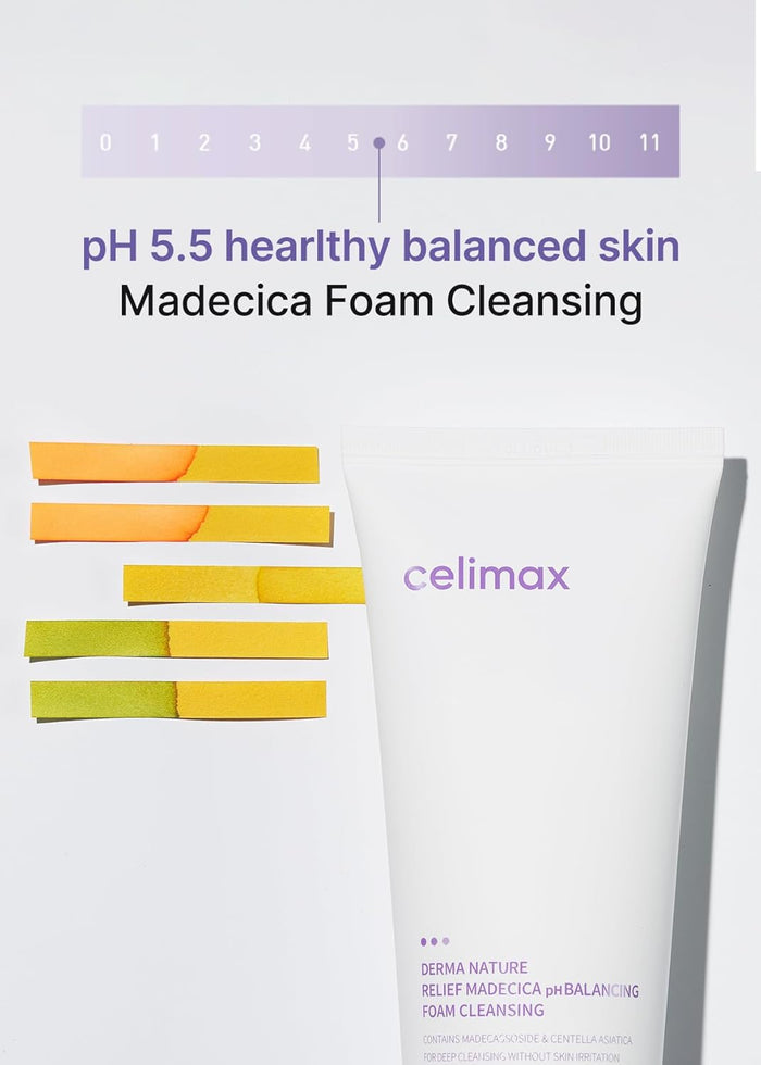 CELIMAX Derma Nature Relief Madecica pH Balancing Foam Cleansing - DOKAN