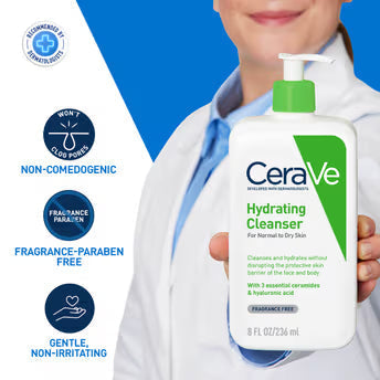 CeraVe Hydrating Cleanser For Normal to Dry Skin-236ml