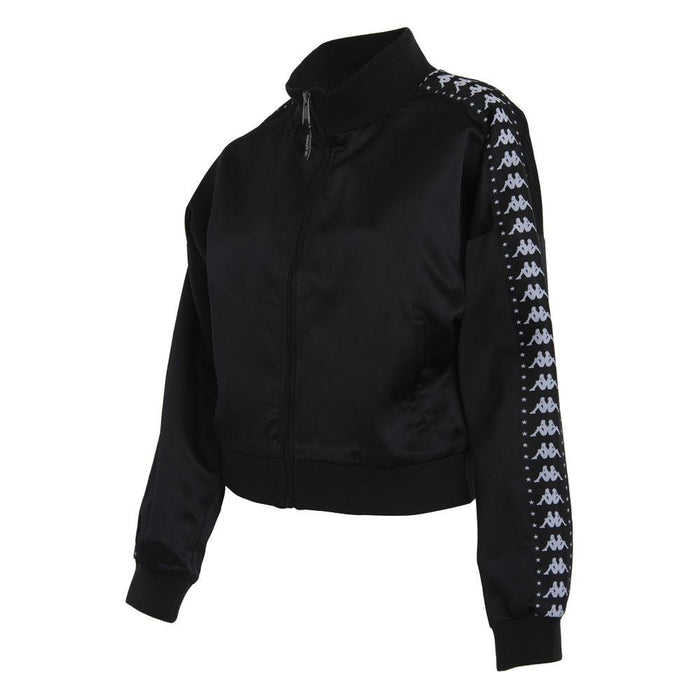 Chaqueta Women Crop Black Omini Silver